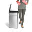 simplehuman 40 Liter / 10.6 Gallon Slim Touch-Bar Kitchen Trash Can, Brushed Stainless Steel
