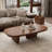 51" Mid century Modern Rectangular Coffee Table, Solid Wood Coffee Table for Livingroom-990520814
