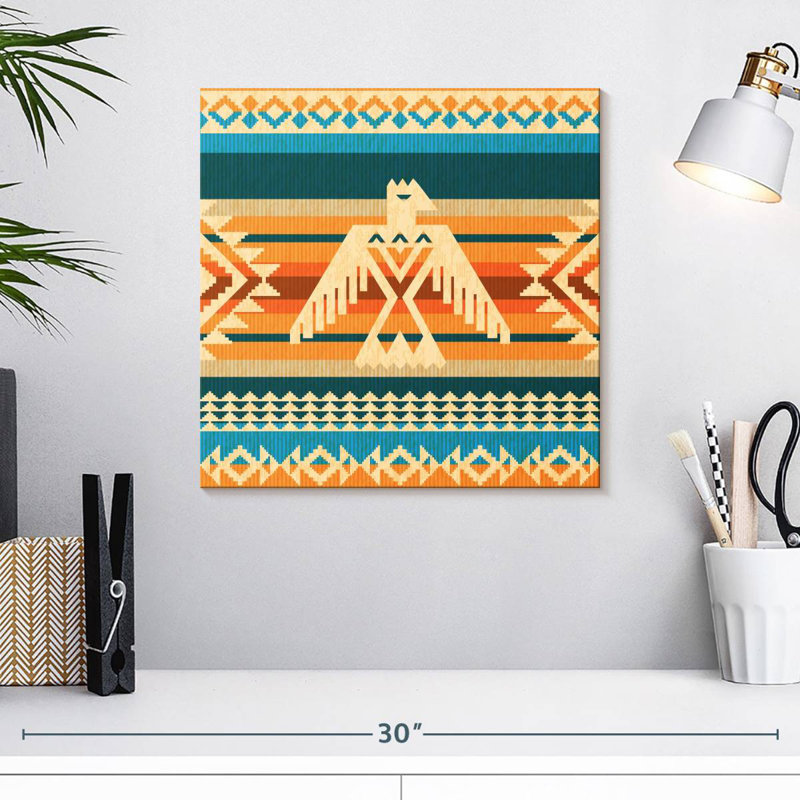 Lelar Navajo Eagle Pattern, 16" H x 16" W