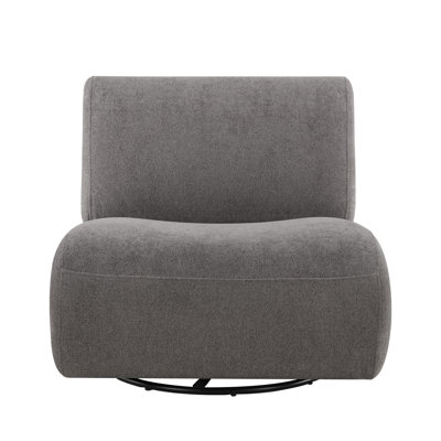 Nita 33'' Swivel Upholstered Accent Chair