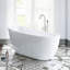 Baignoire de trempage autoportante en acrylique avec drain réversible 67 po. X 28 po.-50255942