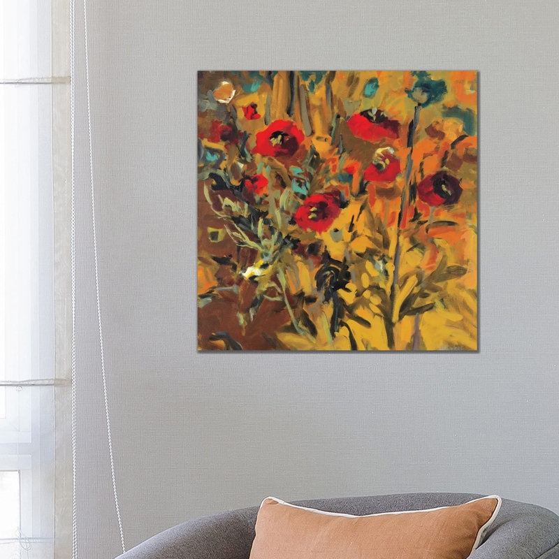 Wild Poppies - Wrapped Canvas Painting, 66.04 cm H x 66.04 cm W