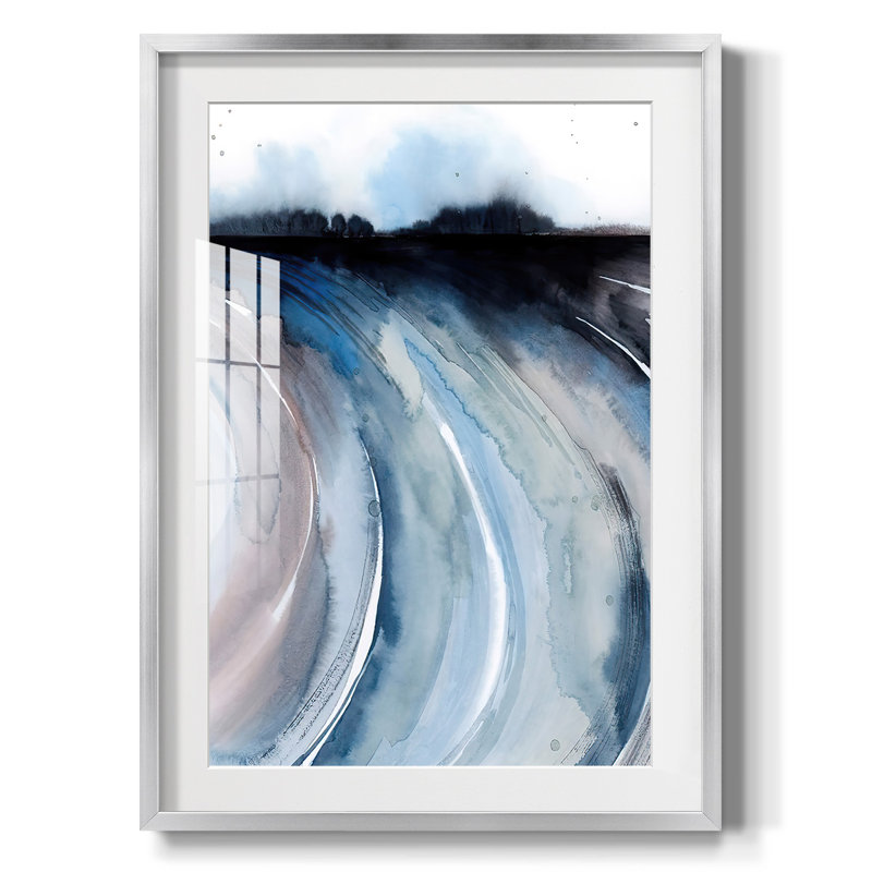 Geode Valley II - impression encadrée, Argent argent, 28.5'' H x 20.5'' W