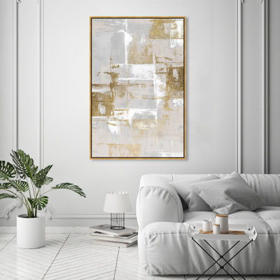 Abstrait fraîchement peint, gris glamour - Peinture