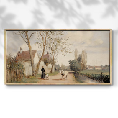 Série paysage - CXCI - Toile tendue avec châssis encadré - Prêt à être accroché