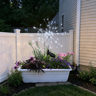 8 lumières de jardin d'extérieur imperméables à l'eau avec 8 lumières DEL pour le 4 juillet