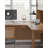 Solid Wood L - shaped Desk and Bookshelf Combination-650332452