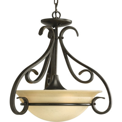 Lilly Glass Semi Flush Mount