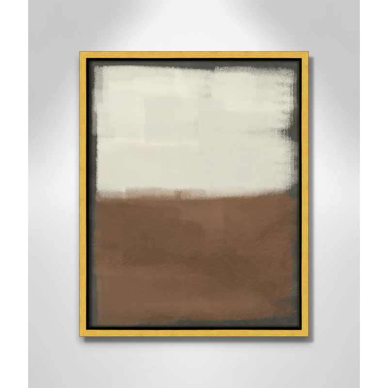 Coronado Alabaster Burst 2 - reproduction sur toile avec cadre flottant, Or, H 15,5 po x l 12,5 po x P 2 po
