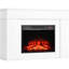 Foyer électrique autoportant blanc 43 pouces 4300 avec 5120Btu 1500W, flammes réglables, télécommande, pour chambre à coucher et bureau, poêle, minuterie 3D, salon,