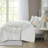 Elegant Ivory/taupe Tufted Chenille King Coverlet Set