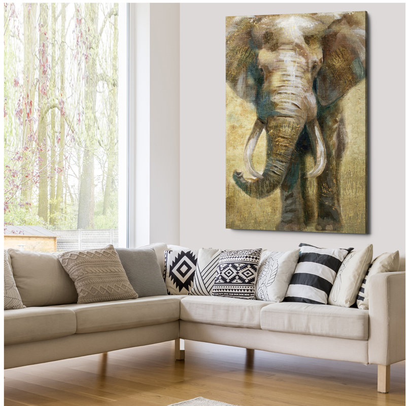 «Summer Safari Elephant», reproduction sur toile, H 32 po x l 48 po x P 1,5 po