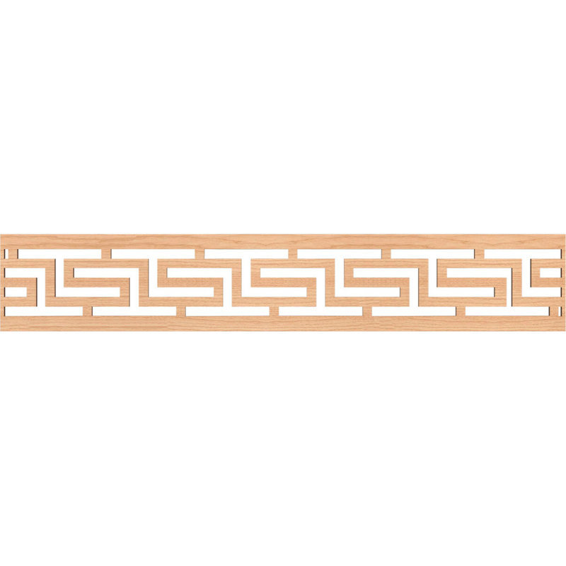 Moulure de panneau H T, Noyer blanc, H 8 po x l 46,625 po x P 0,25 po