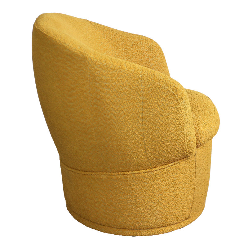 Fauteuil de 25,5 po Kirbyville, Mélange de polyester jaune