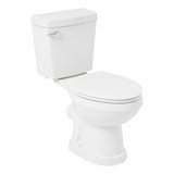 Waycross 1.28 GPF Two Piece Elongated Chair Height Rear Outlet Toilet - Seat Included