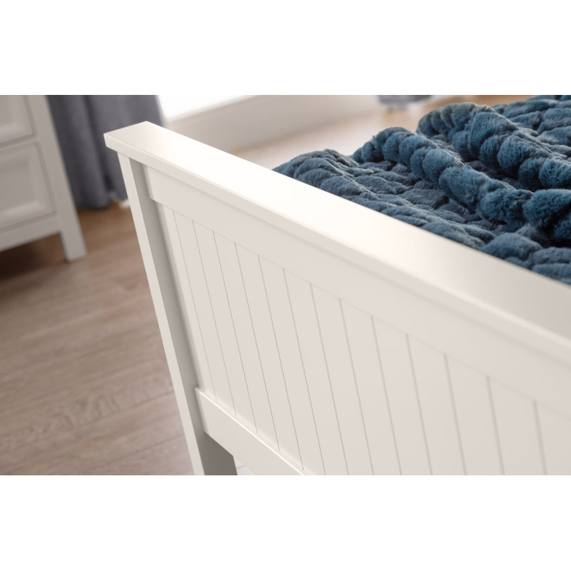 Jarin Bed, Kingsize (5'), Surf White, Deluxe Mattress