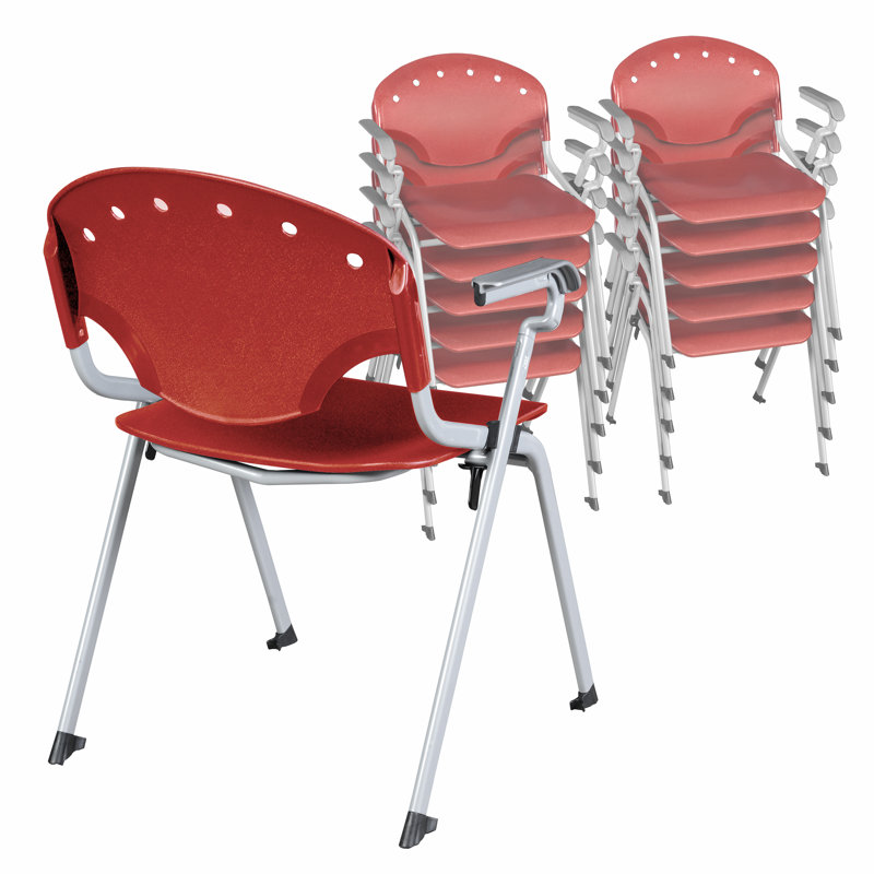Chaise empilable Regency Rico, Rouge, Oui