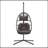 Outdoor Hanging Chair With Durable Frame And Comfortable Cushion For Relaxation-2043864656