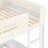 Full Bunk Bed With Trundle , Wood Bunk Bed Frame With Built-In Bookshelf And High-Quality Safety Guardrail,Automobile Form Design For Kids ,White＆ Beige.-1235549957-1235549960
