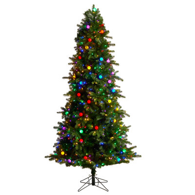 Lighted Artificial Fir Christmas Tree