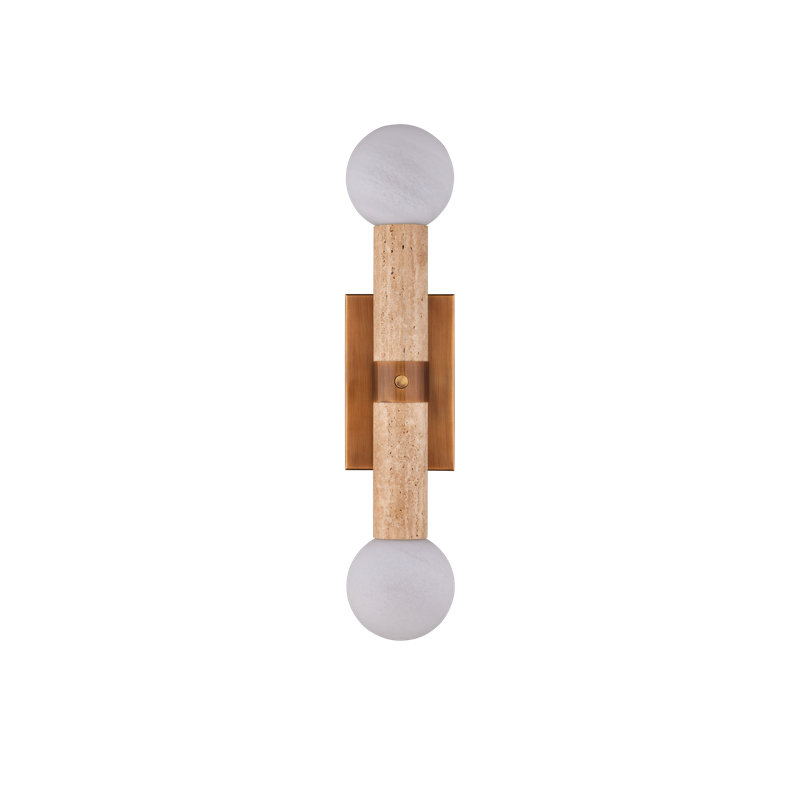 Beatrix Beige Bath Wall Sconce, Beige