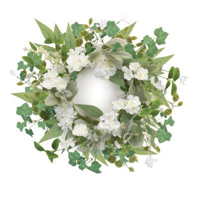 Mixed Floral and Foliage Candle Ring
