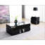 Table de bout, table de chevet, table d'appoint et table d'appoint à finition miroir noir