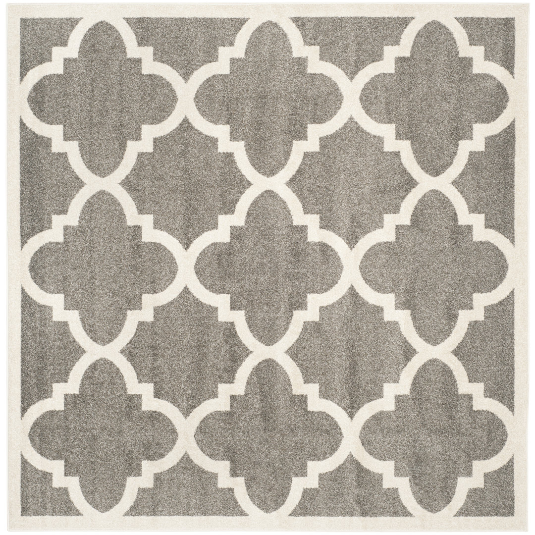 Kathy Geometric Hand Woven Indoor / Outdoor Area Rug