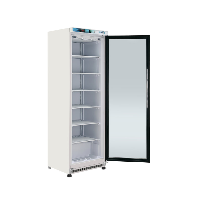 12 pieds cubes Congélateur commercial avec porte vitrée en acier inoxydable - Dégivrage manuel (km-FMD12SGD)