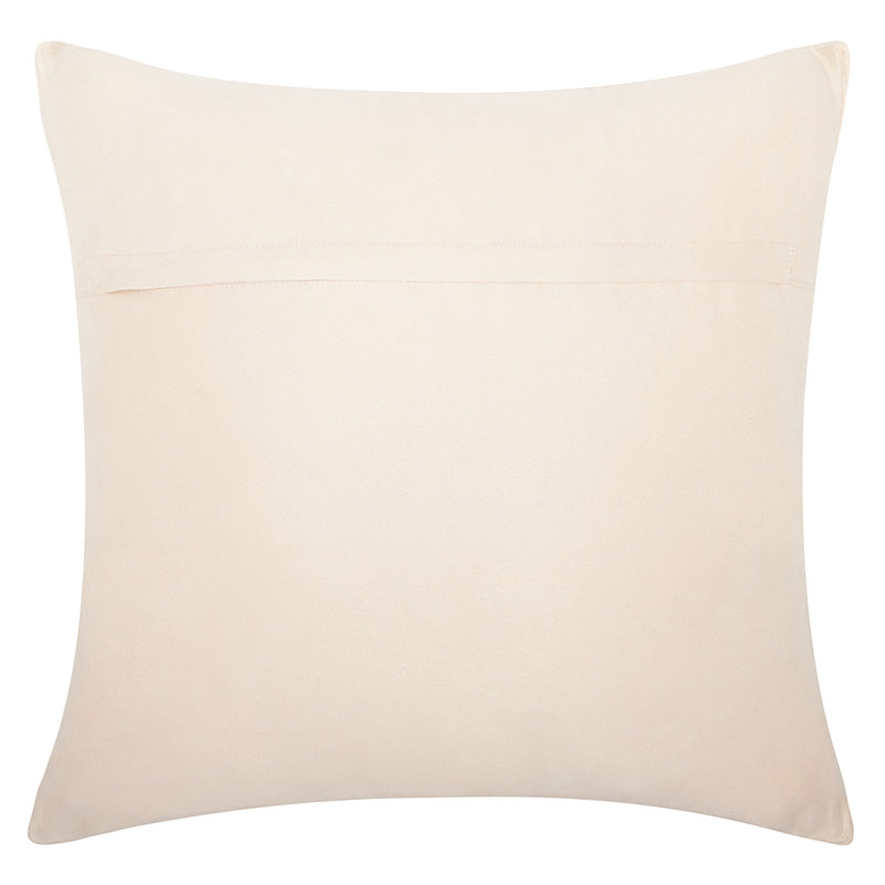 Housse de coussin carré et insert, Blanc / argenté