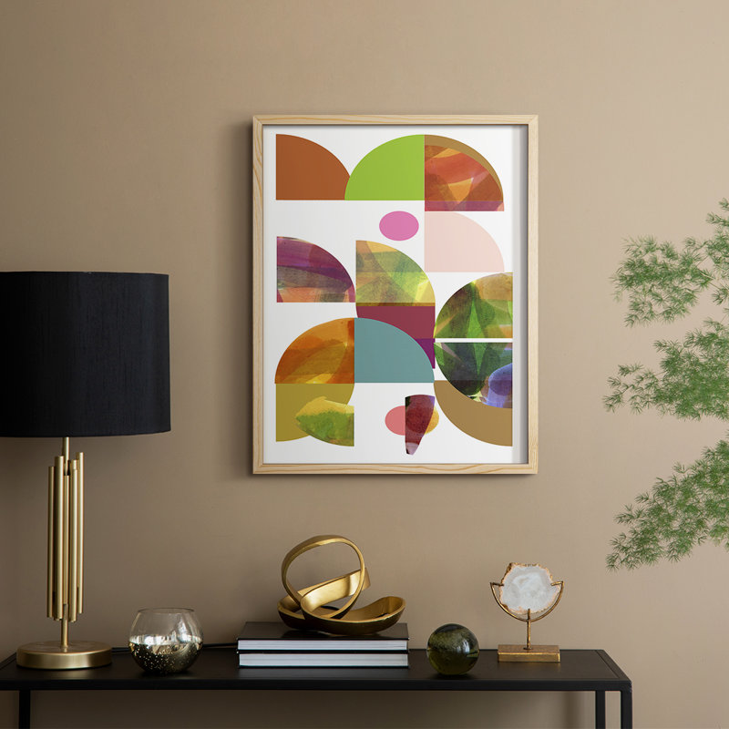Dorset Shapes II Framed Print - Solid Wood, 11" H x 9" W