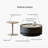Light luxury round rotating coffee table