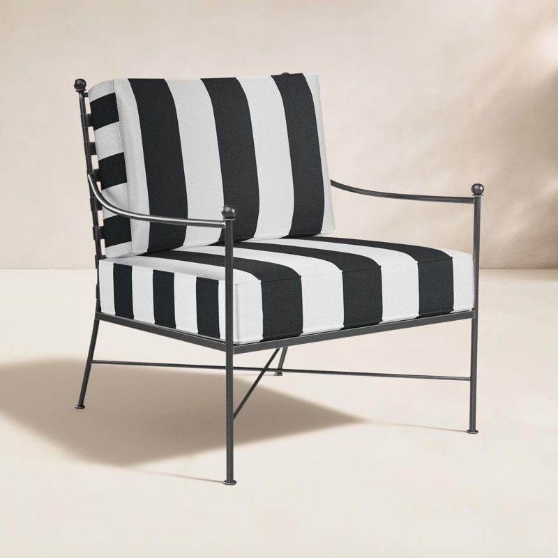 Provence Outdoor Lounge Chair, Cabana Classic Striped Sunbrella®