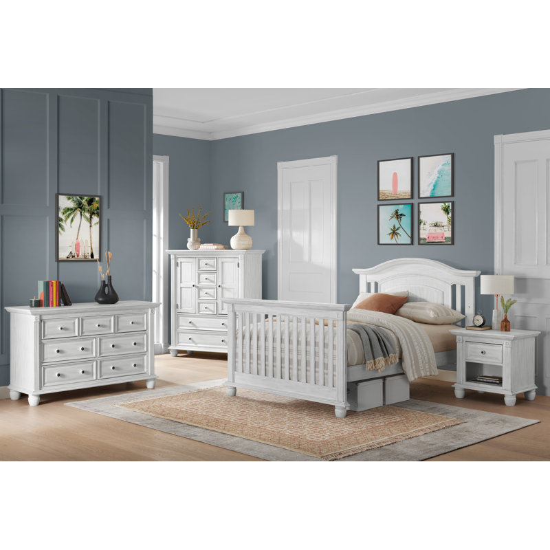 Ensemble de conversion pour lit double London Lane, Blanc rétro