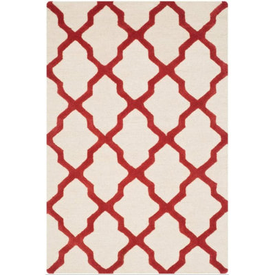 Tapis en laine touffeté à la main Cannen