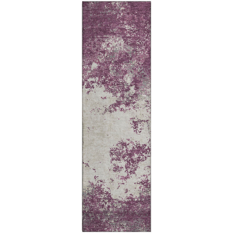 Tapis moderne lavable à la machine de qualité supérieure AMF1027, Tapis de couloir 2 pi 3 po x 7 pi 6 po