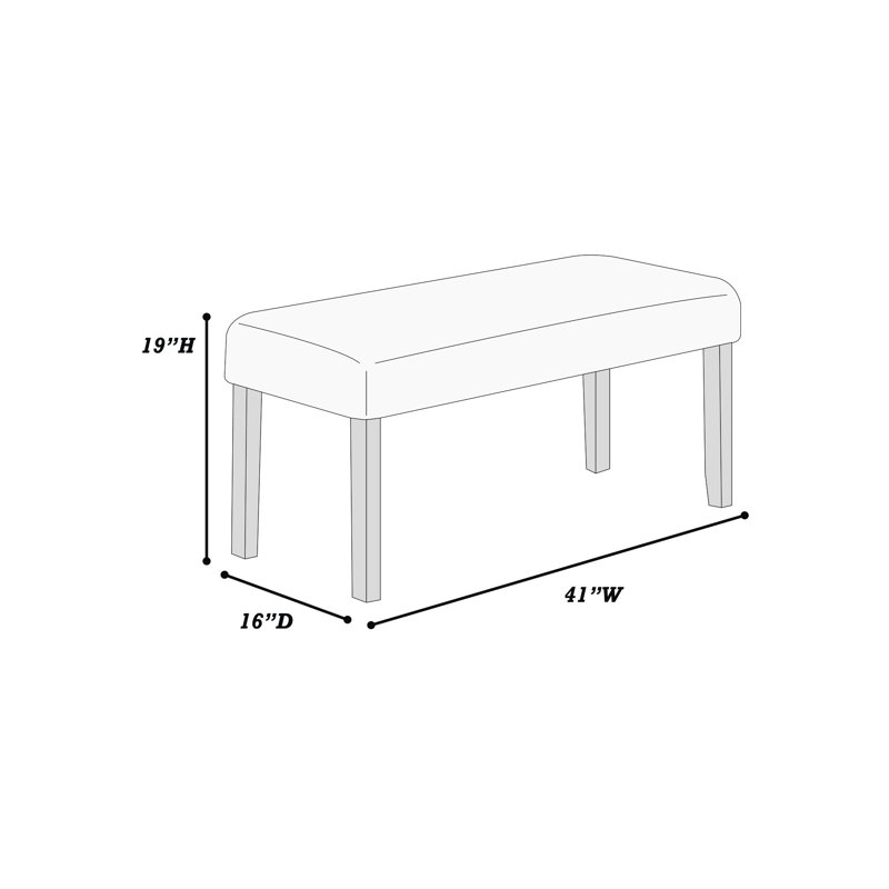 Banc de salle à manger Classic 1Pc