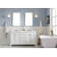 Grand meuble-lavabo de comptoir en marbre 60 po avec robinet Carrara-600825313-600825315