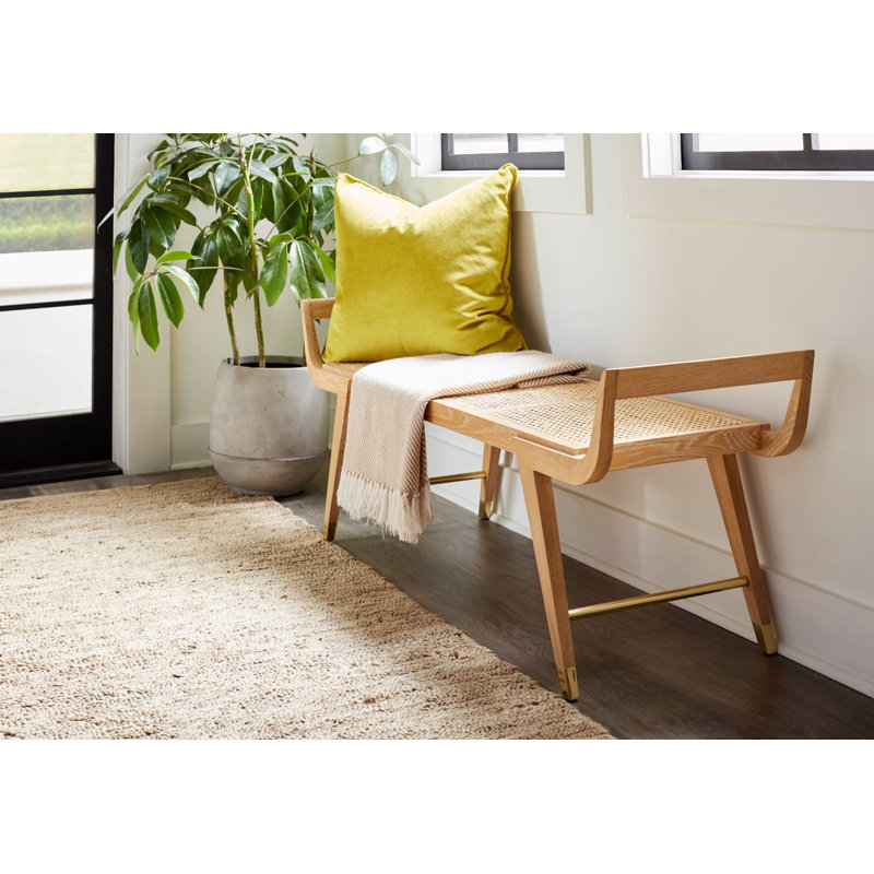 Delon Solid Wood Bench, Natural