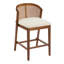 Ensemble de 2 tabourets de comptoir en bois Tatti