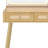 Vintage Dressing Table with Lighted Mirror, Rattan Design Drawers & Storage Shelf-1706033391