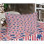 Drap-housse et coussin décoratif Ambesonne 4 juillet, bleu vermillon cobalt-106799349
