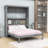 Murphy Bed with Mattress Holder and Slats-687782638-687782637