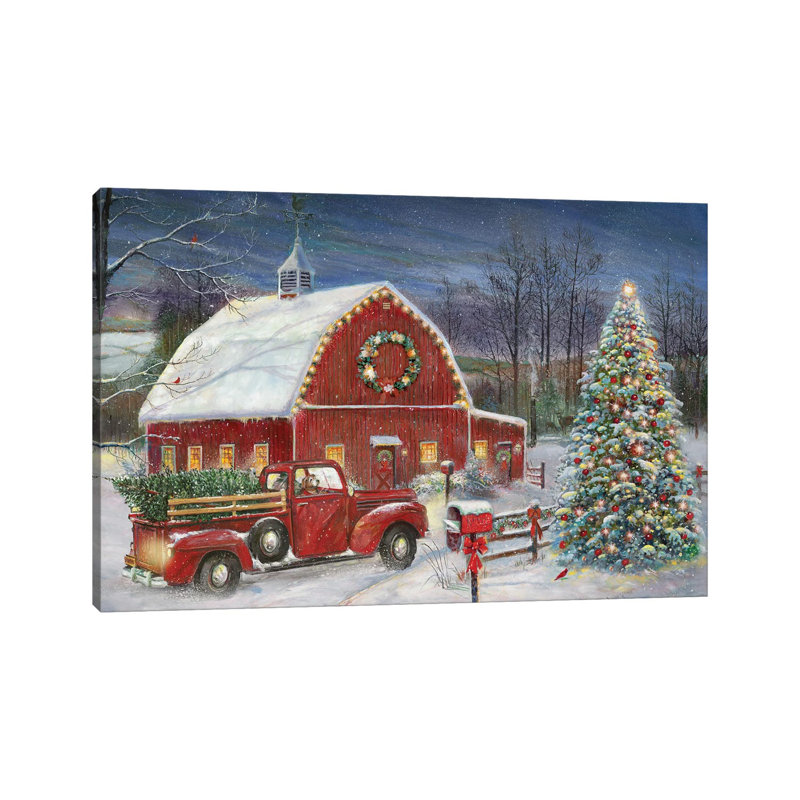 «Christmas Anticipation», reproduction d'art sur toile tendue