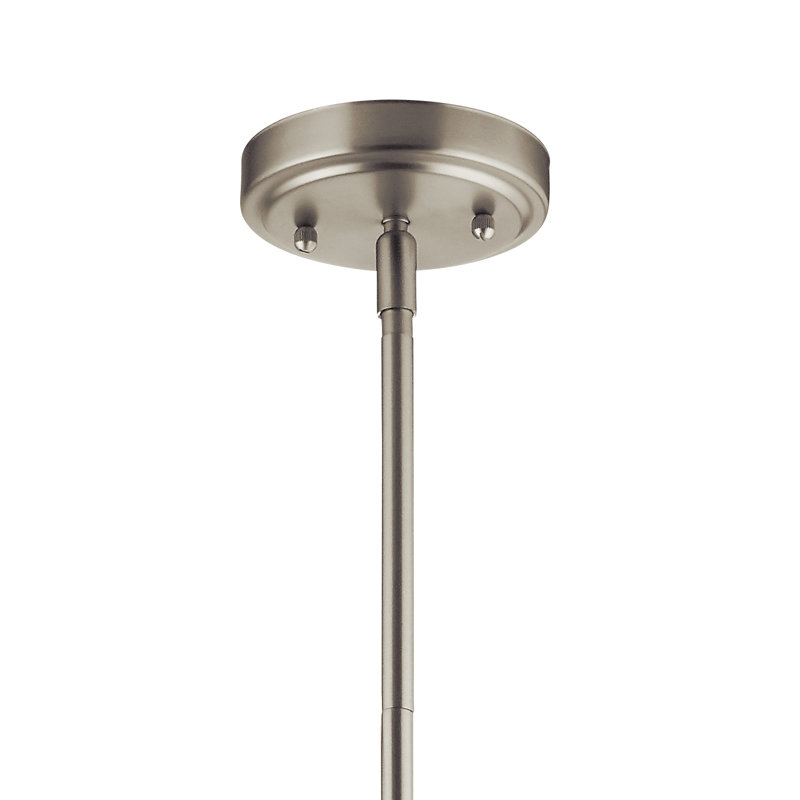 Lustre classique à 5 lumières Voclain, Nickel brossé
