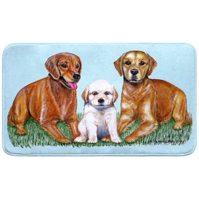 Golden Retrievers Bath Mat