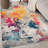 Noires Abstract Ivory/Gray/Blue Area Rug-1570309460