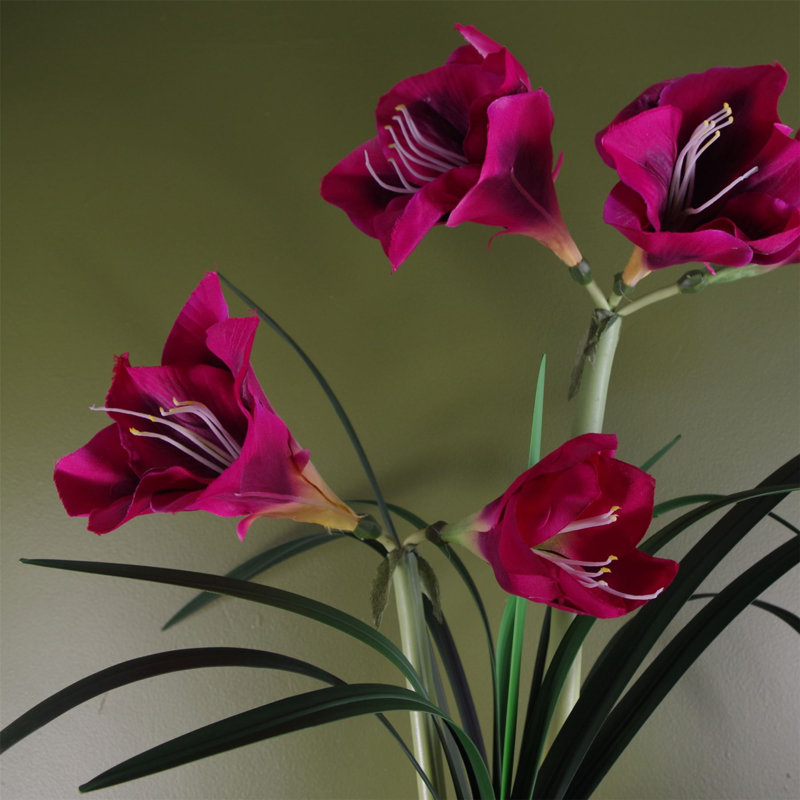 60cm Faux Flowering Plant in Planter