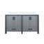 Meuble-lavabo double l 60 po x P 22 po avec plateau en marbre de culture-1693289832