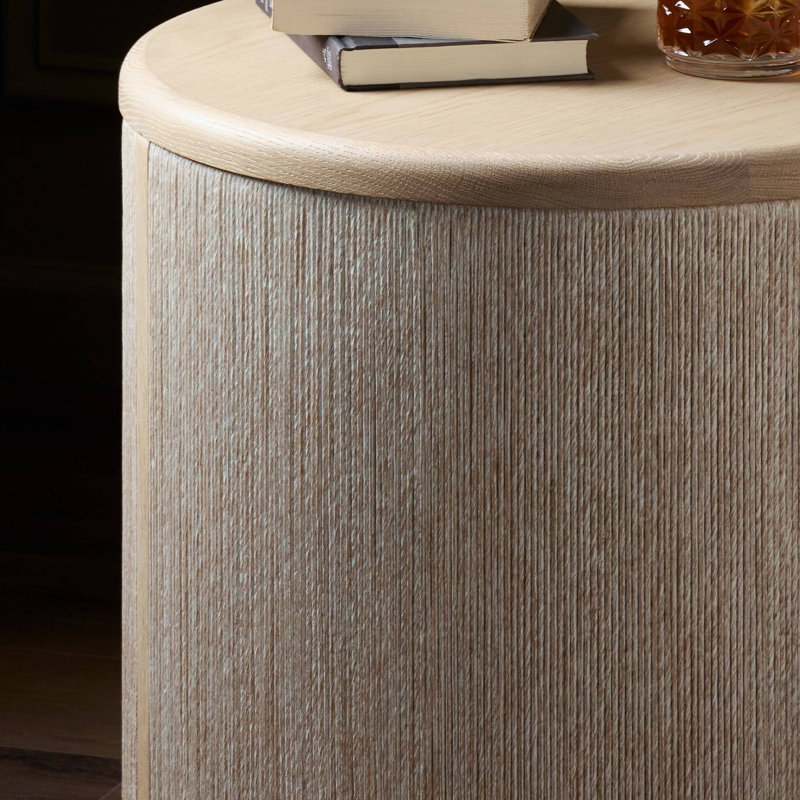 Rosenell End Table, Natural Oak Veneer